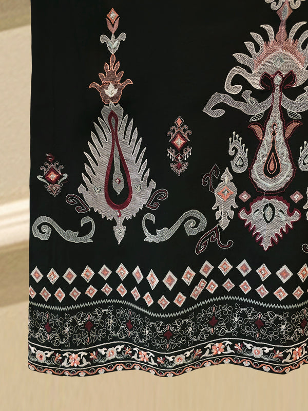 2 Piece- Pure Sheesha Silk Embroidered Suit S115685