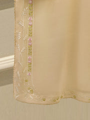 3 Piece - Pure Embroidered Cotton Net Suit S113844