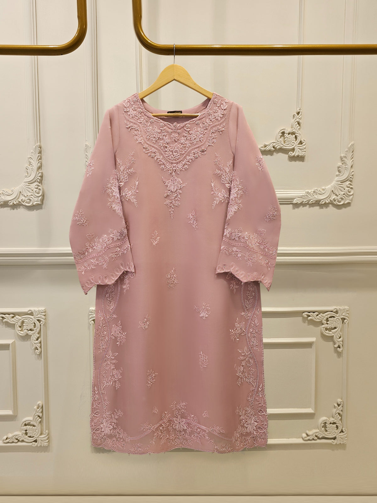 Pure Embroidered Organza Shirt S114044 Main image