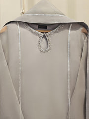 3 Piece - Pure Organza Embroidered Suit S111659