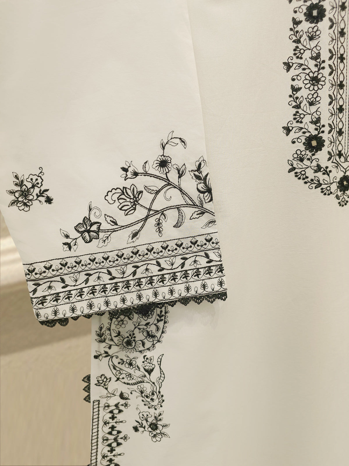2 Piece - Embroidered Cambric Suit S114753