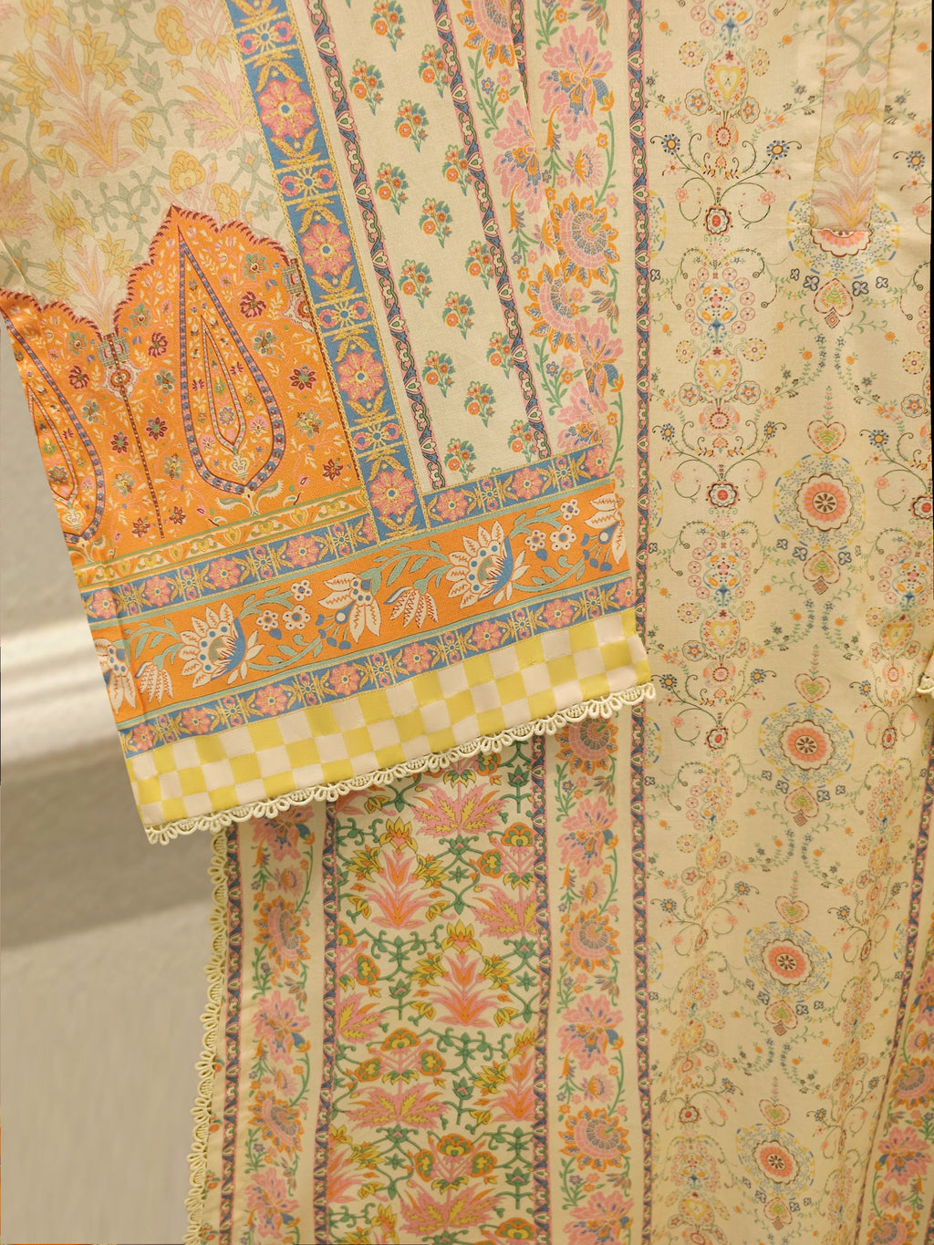 2 Piece - Digital printed Cambric Suit S115612