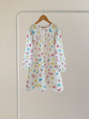 (KIDS) PREMIUM DIGITAL PRINTED PIMA CAMBRIC COTTON FROCK AND PANTS KD007