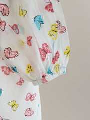 (KIDS) PREMIUM DIGITAL PRINTED PIMA CAMBRIC COTTON FROCK AND PANTS KD007